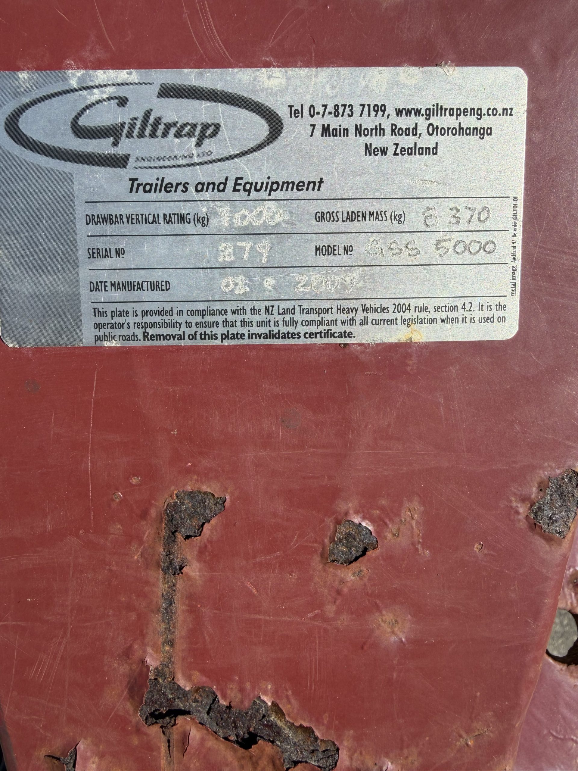 Giltrap 5000 Slurry Spreader